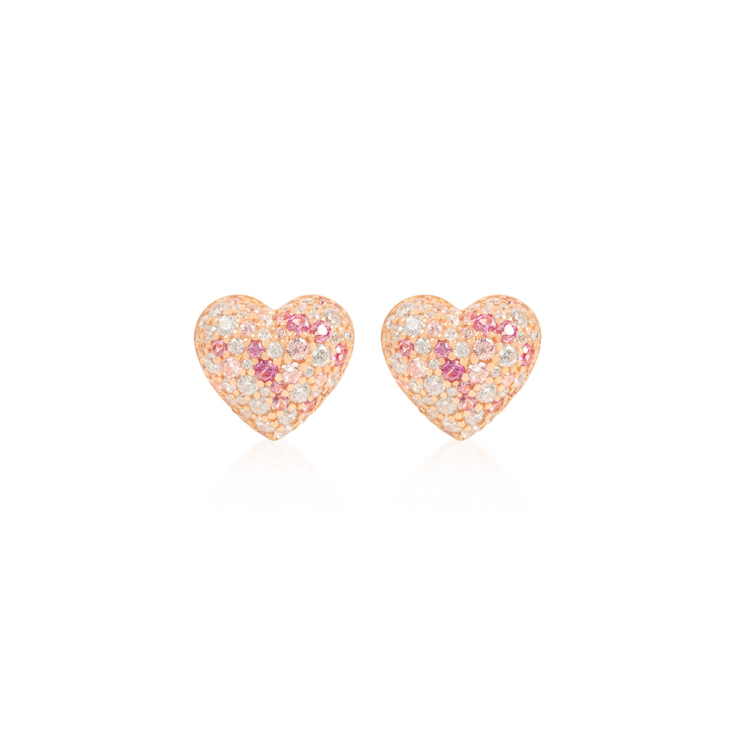 Amore Heart Earring in Rose