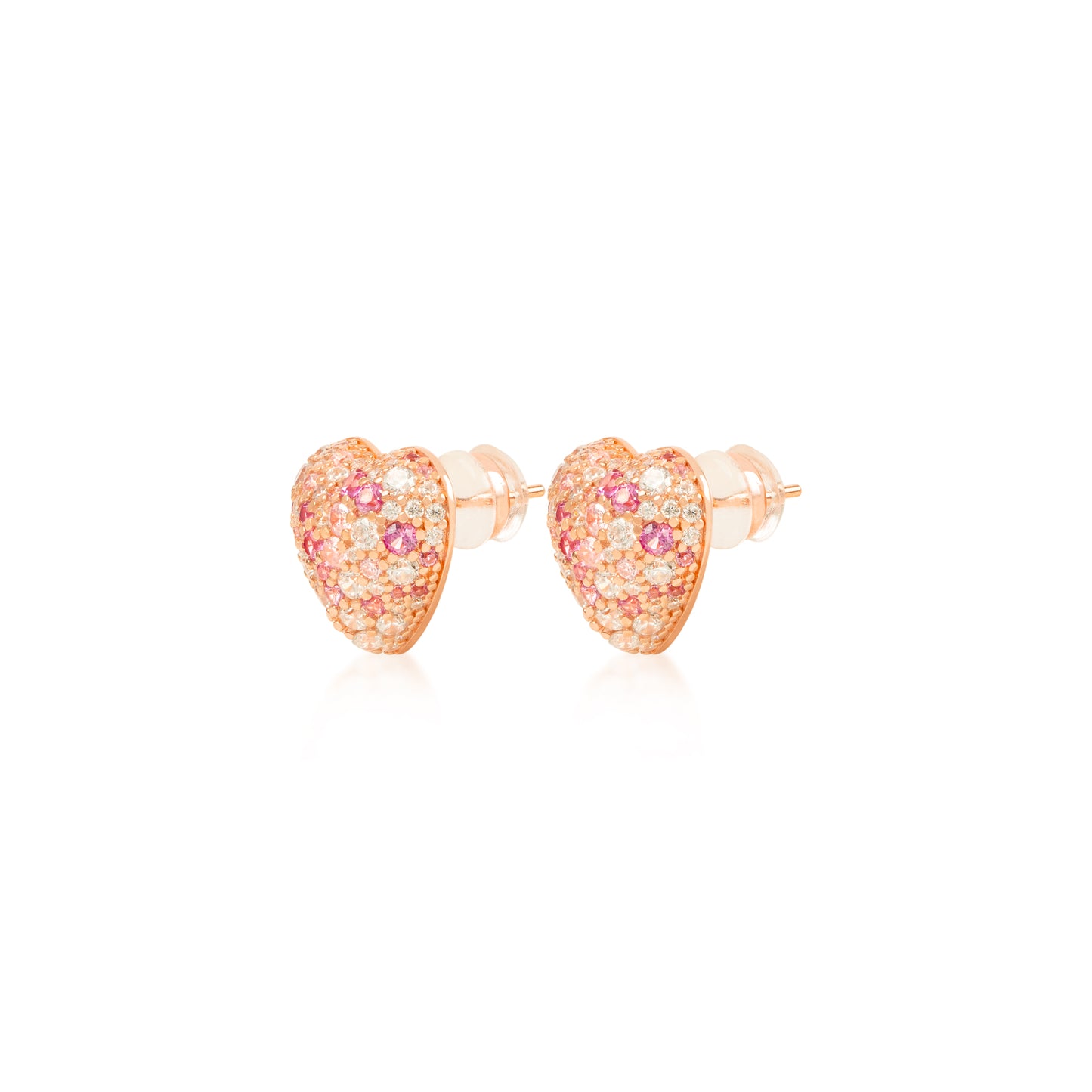 Amore Heart Earring in Rose