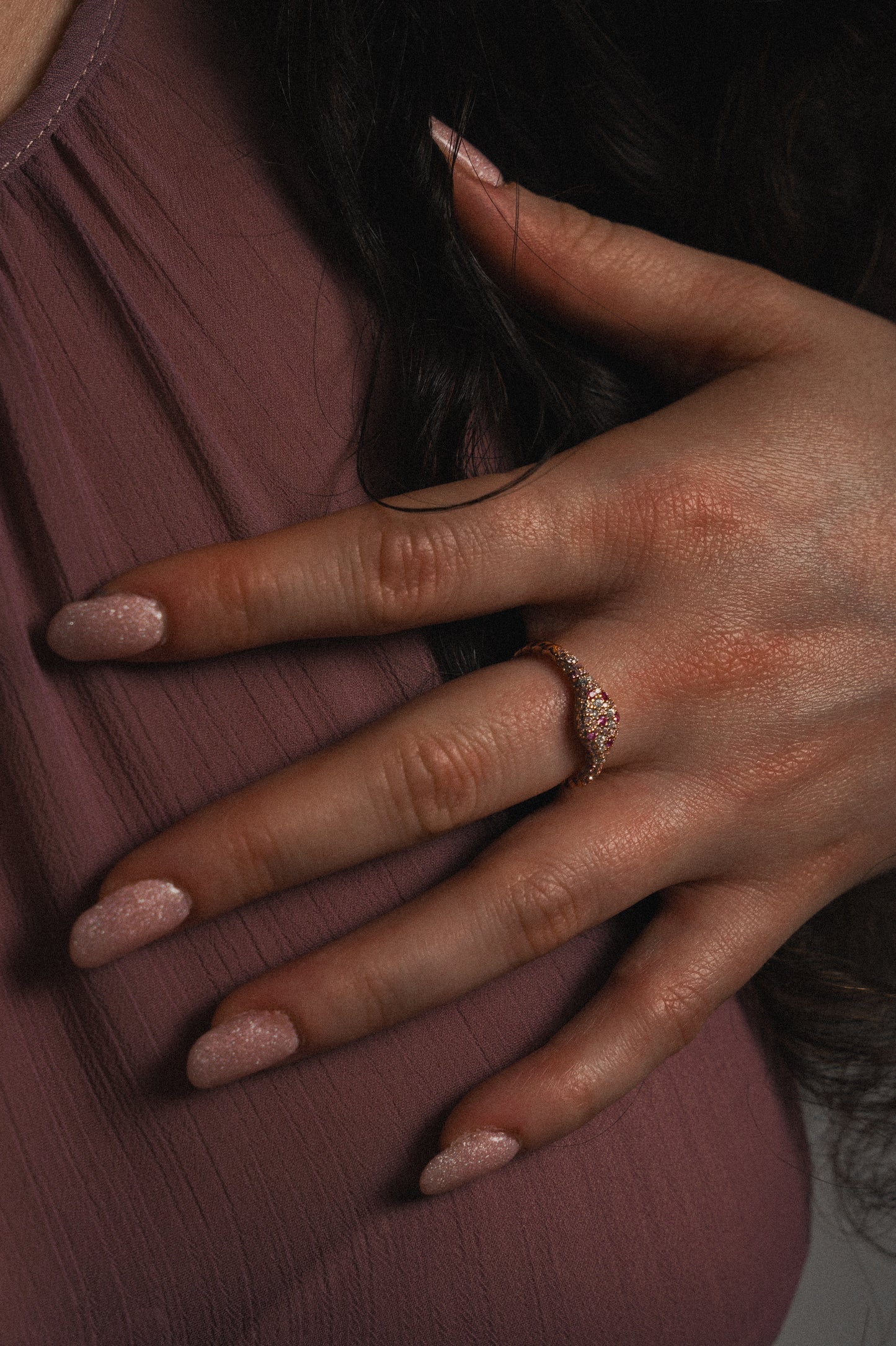 Amore ring in rose