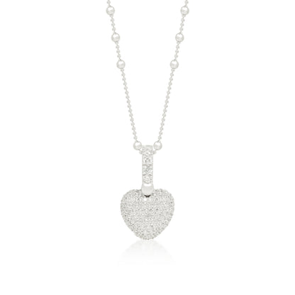 Amore Heart Pendant in Silver