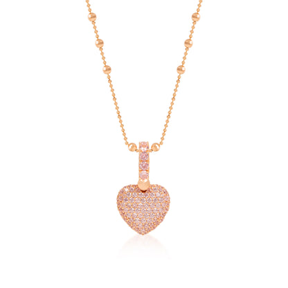 Amore Heart Pendant in rose
