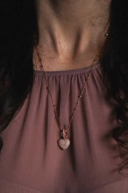Amore Heart Pendant in rose
